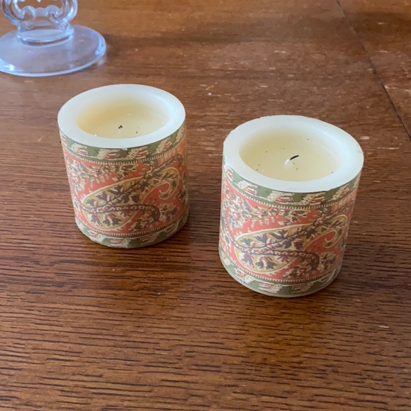 ✨1 DAY SALE✨Pottery Barn Paisley Candles